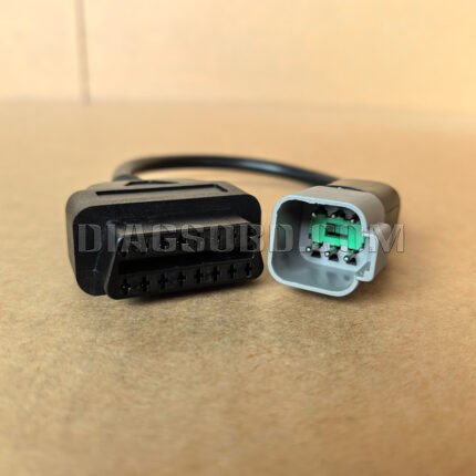 Motorcycle Motobike for Bombardier BRP 6pin to OBD2 16pin female Diagnostic Adapter Cable for MOTO ATV UTV Motorcycles (J)