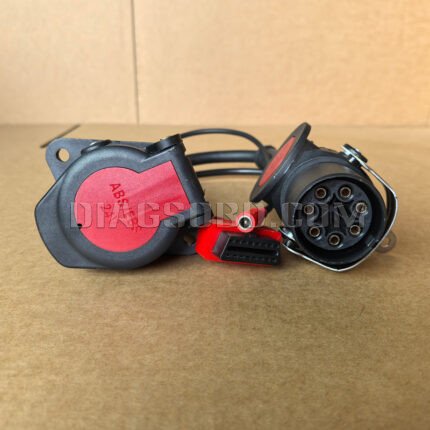 Delphi Trailer EBS ISO7638 OBD2 adapter Cable for Texas/Autel/Launch/Bosch and other Truck Vehicles (TAD)