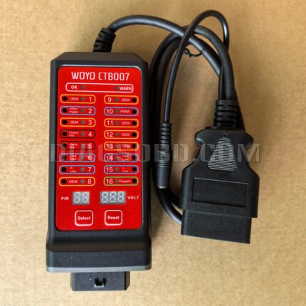 WOYO CTB007 CAN Test Box OBD2 16pin Breakout Box Pin Settings Diagnostic Tool for 16 pin Voltage Diagnosis Scanner