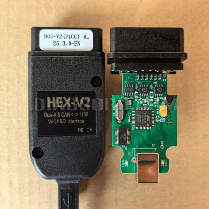 VAG COM V2 25.3.0 HEX CAN USB Interface VCDS with ATMEGA162 and FTDI (En) (Case Without Logo) (MK)