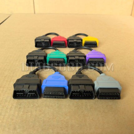 Fiat Ecu Scan 6 Adapters OBD2 Connector Multiecuscan Adapter cable 6pcs/set