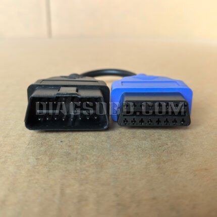 Fiat Ecu Scan Adapter Connector OBD2 16pin Cable (Blue)
