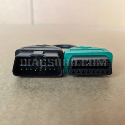 Fiat Ecu Scan Adapter Connector OBD2 16pin Cable (Green)