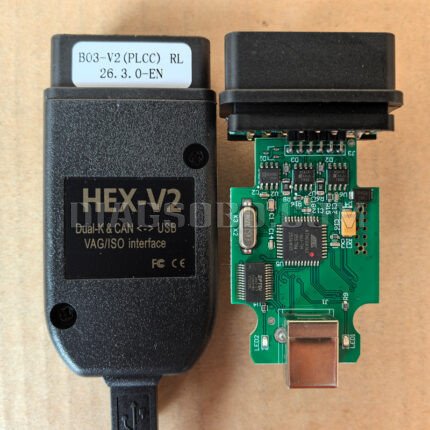 VAG COM V2 26.3.0 HEX CAN USB Interface VCDS with ATMEGA162 and FTDI (EN) (Case Without Logo) (MK)