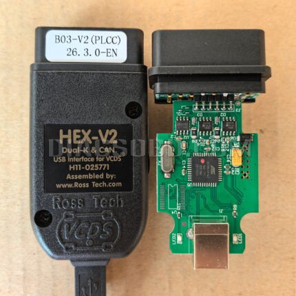 VAG COM V2 26.3.0 HEX CAN USB Interface VCDS with ATMEGA162 and FTDI (EN) (Case With Logo) (MK)
