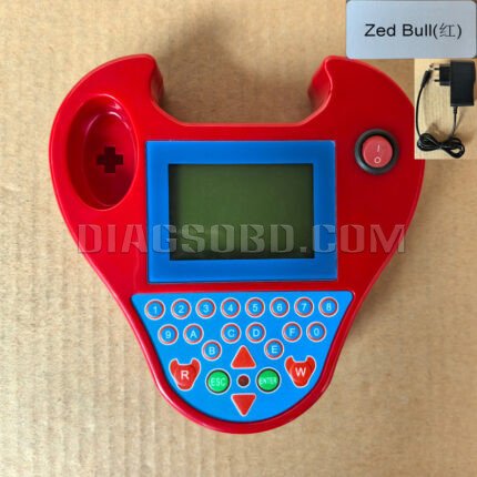 Mini ZedBull Red Smart Zed-Bull Key Transponder Programmer mini ZED BULL key programmer multi-language+EU adapter (T)