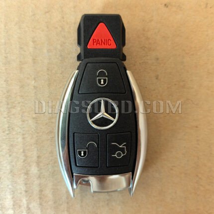 Mercedes-Benz BGA Chrome Keylessgo Remote Key Shell 3+1 Buttons with panic button