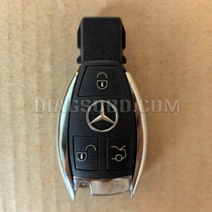 Mercedes-Benz BGA Chrome Key remote shell 3 Buttons
