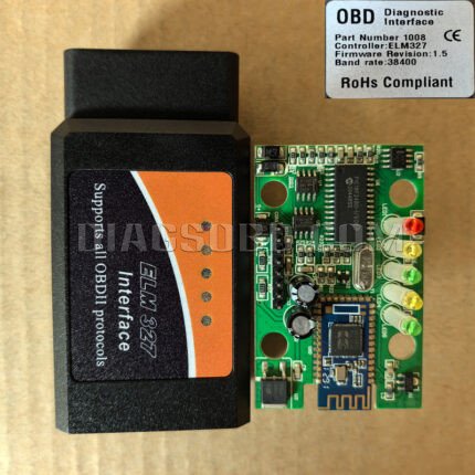 ELM327 Bluetooth v1.5 38400 PIC18F2480 For Android OBD2 Scanner Diagnosis Tool OBD-II ELM 327